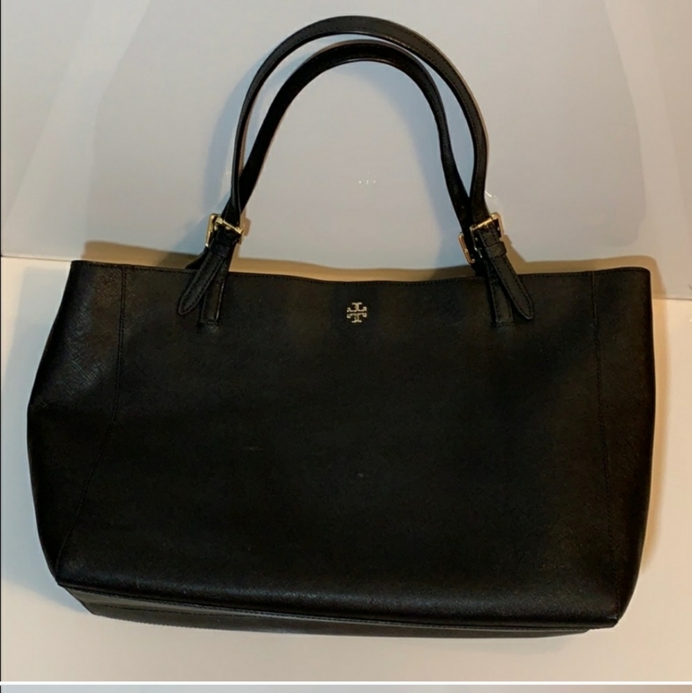Tory Burch York Buckle Black Tote